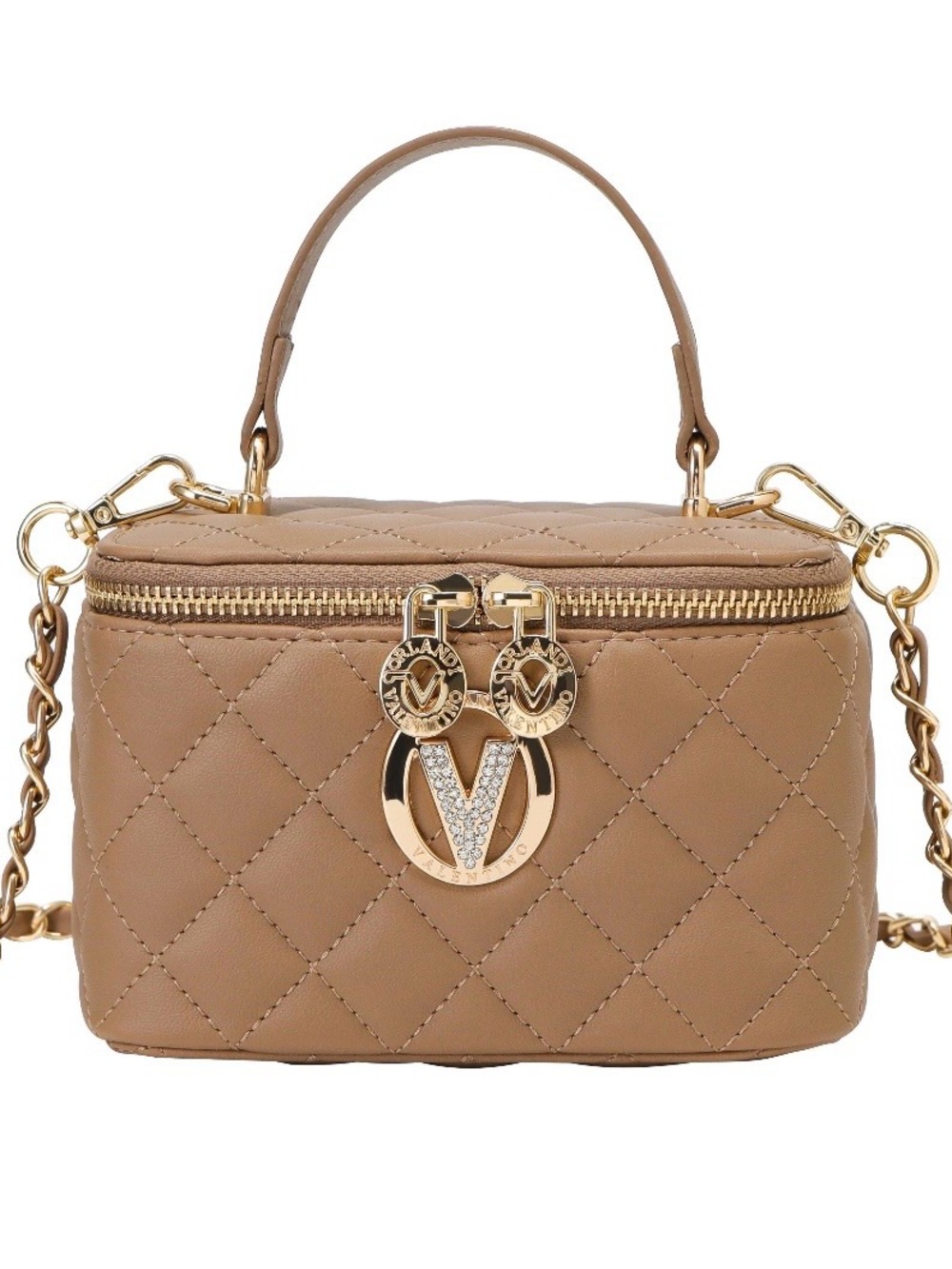 Valentino Orlandi Quilted cosmetic case 
Gold Hardware
New With Tags